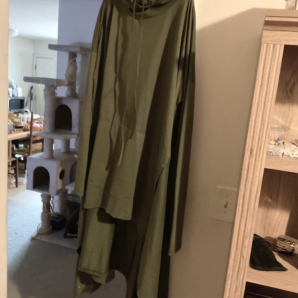 Long hoodie dress